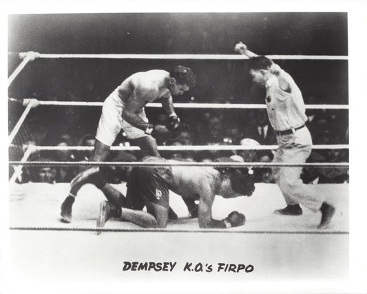 Jack Dempsey Ko'S Luis Firpo Photo Boxing Picture