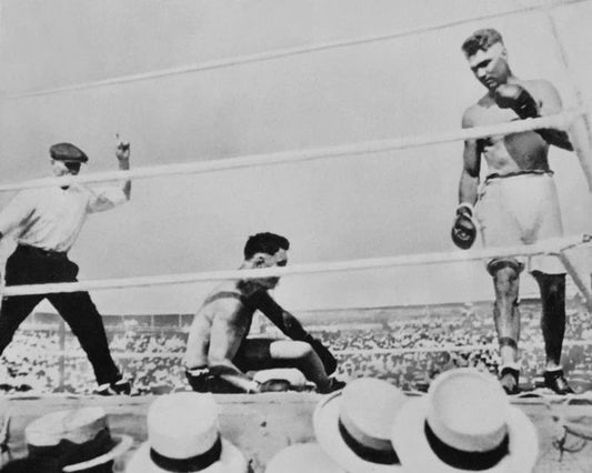 Jack Dempsey Vs Jess Willard Glossy Keychain Heavyweight Championship Print 2