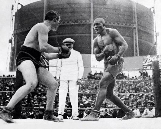 Jack Johnson Vs Tommy Burns Photo Boxing Picture Action
