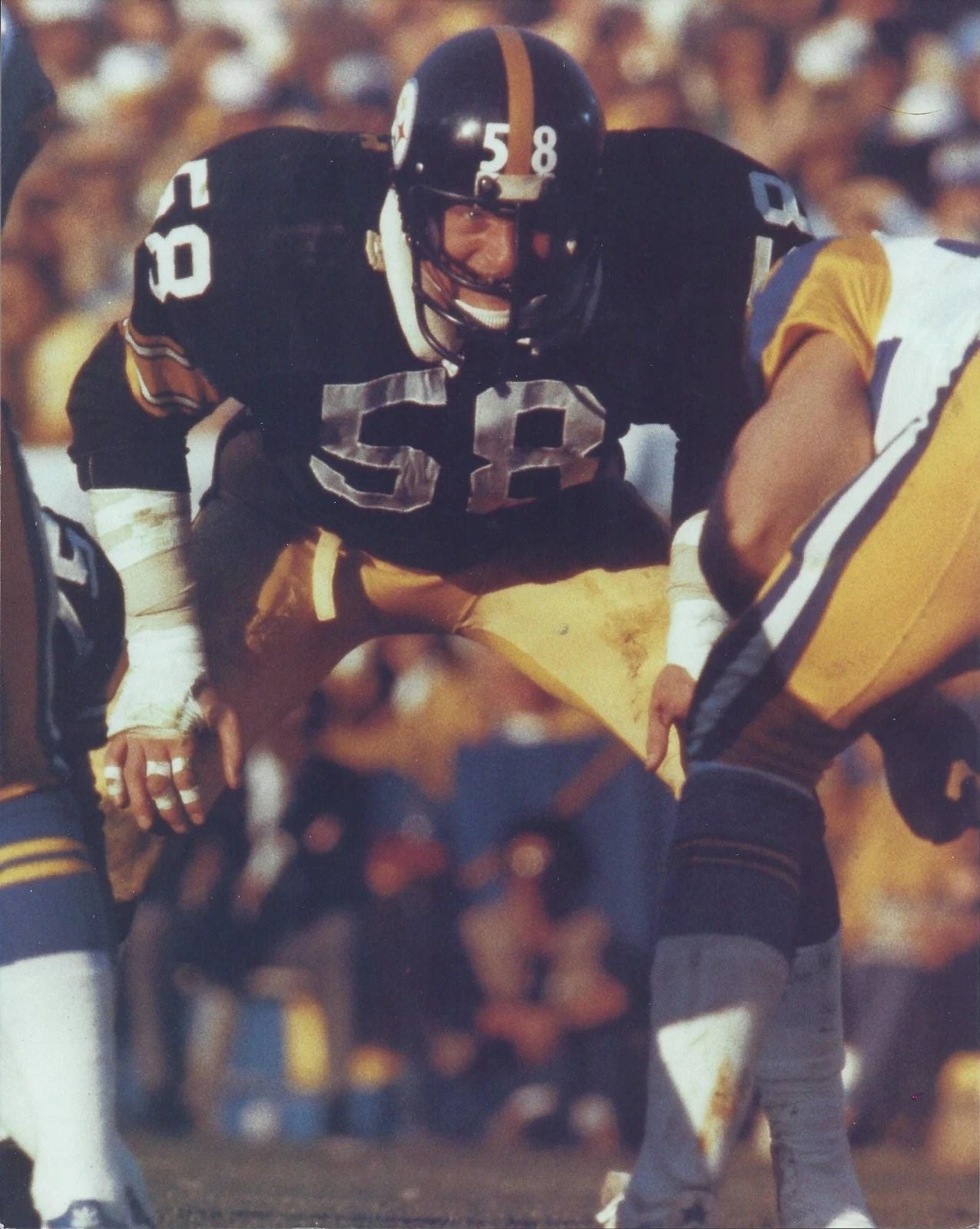 Jack Lambert Keychain Pittsburgh Steelers Picture Nfl Football At The Line