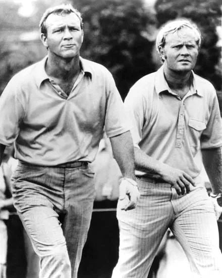 Jack Nicklaus And Arnold Palmer Glossy Magnet 1971 PGA Magnet