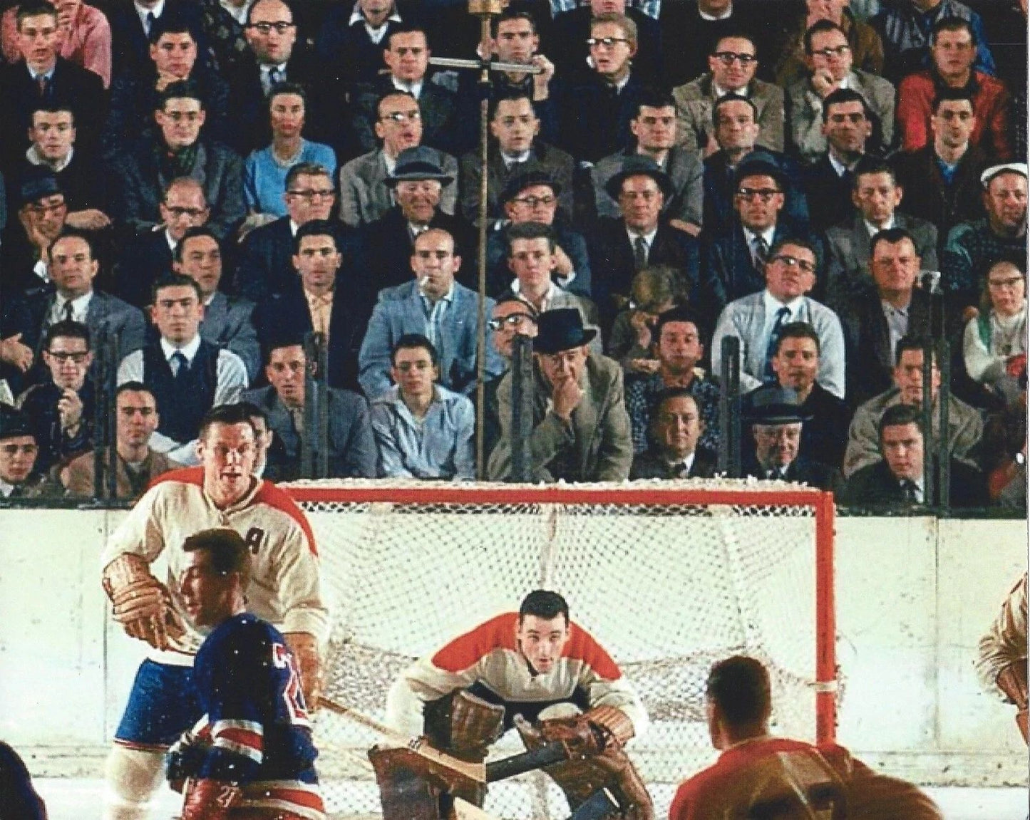 Jacque Plante Magnet Hockey Montreal Canadiens Nhl Game Action In Goal Color