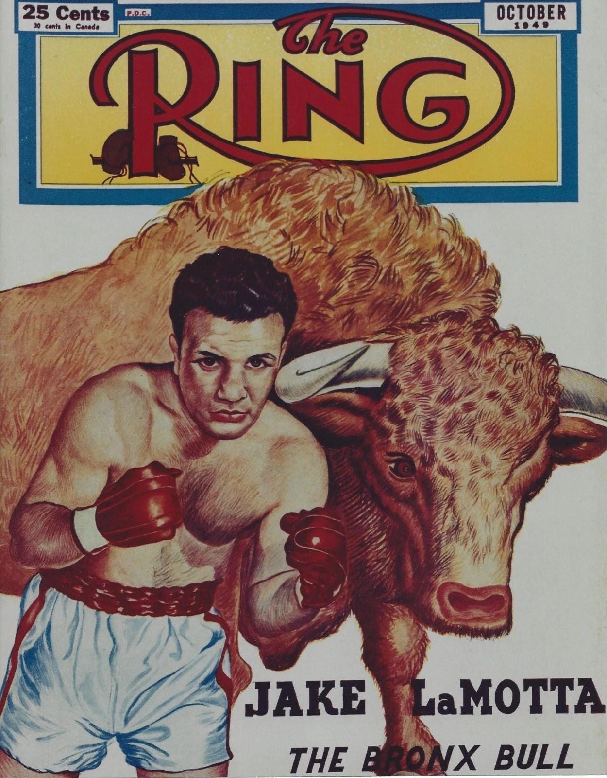 Jake Lamotta Magnet Boxing Picture Raging Bull The Ring Picture