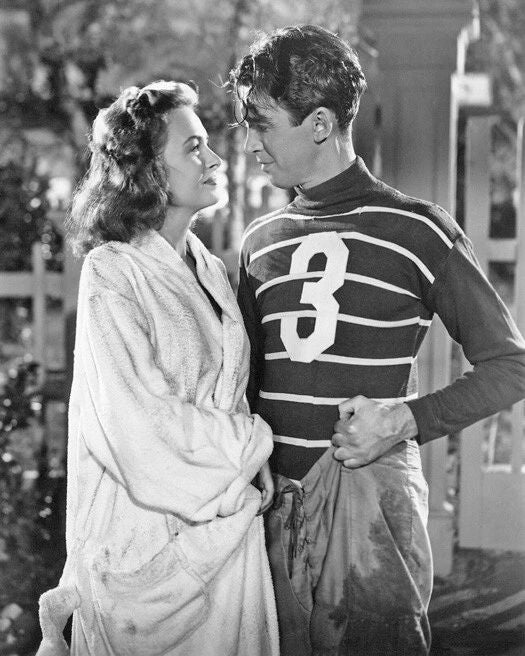 James Stewart And Donna Reed Glossy Keychain Its A Wonderful Life Keychain