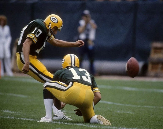 Jan Stenerud Photo Green Bay Packers Picture Nfl Fg Attempt