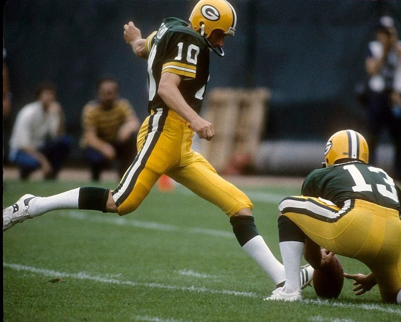 Jan Stenerud Photo Green Bay Packers Picture Nfl Kicking