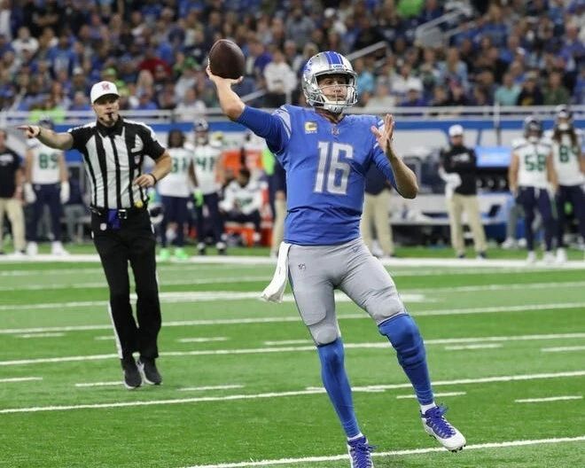 Jared Goff Photo Detroit Lions Picture Nfl Football Action