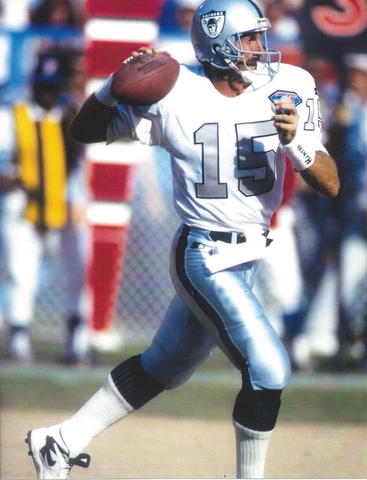 Jeff Hostetler Photo Oakland La Los Angeles Raiders Nfl Football