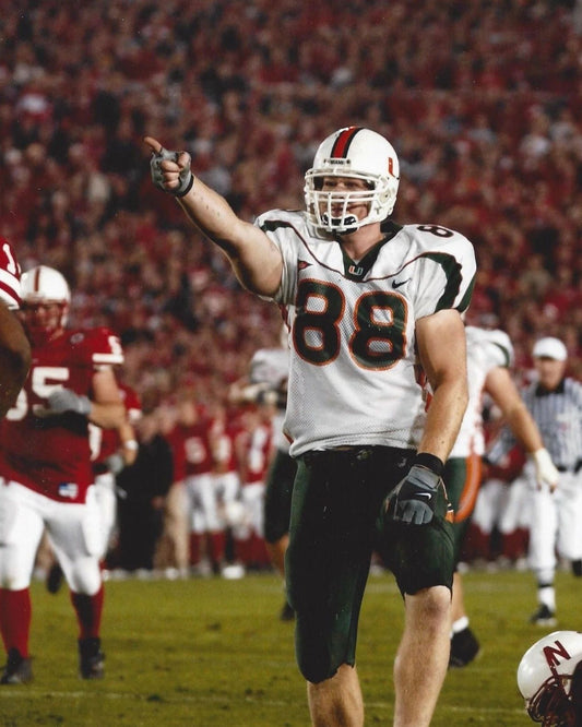Jeremy Shockey Photo Miami Hurricanes Picture Ncaa Football