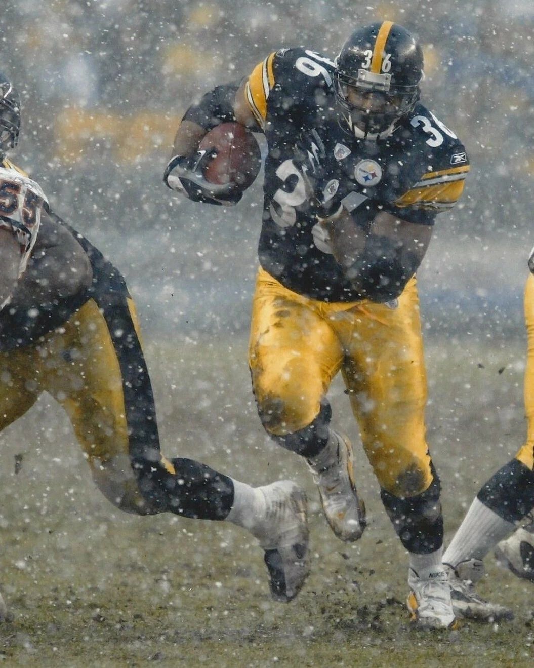 Jerome Bettis Magnet Pittsburgh Steelers Picture Nfl Football In The Snow