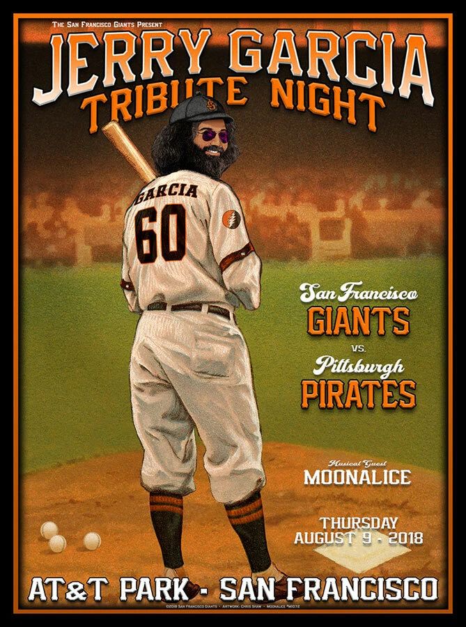 Jerry Garcia Photo Music Picture Rock Grateful Dead San Francisco Giants