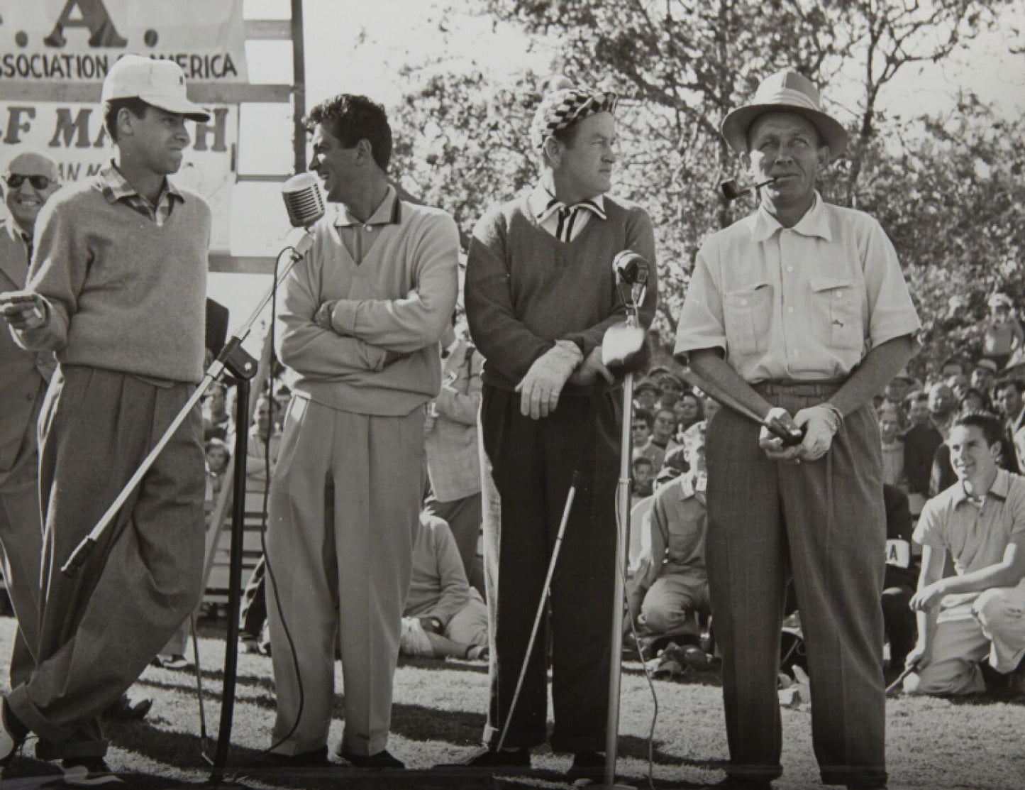 Jerry Lewis Dean Martin Bing Crosby Bob Hope 1953 Golf Event Photo 8 X 10