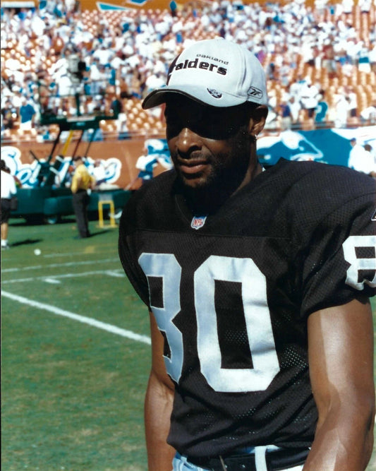 Jerry Rice Photo Oakland Raiders Picture Nfl Close Up