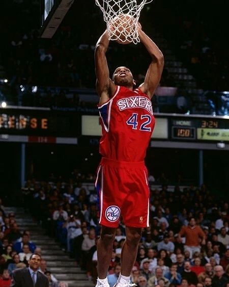Jerry Stackhouse Photo Philadelphia 76Ers Sixers Basketball Nba At Basket