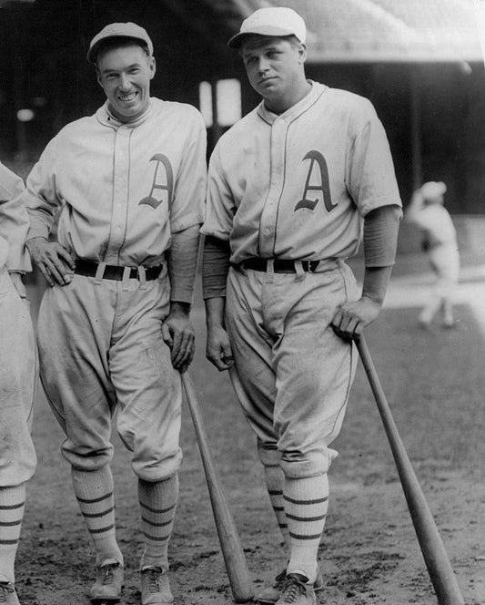 Jimmie Foxx & George Haas Photo Philadelphia Athletics A'S Baseball Picture