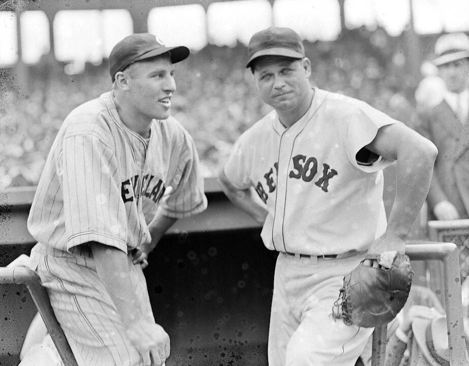 Jimmie Foxx & Hal Trosky Keychain Boston Red Sox Indians Baseball Picture Mlb
