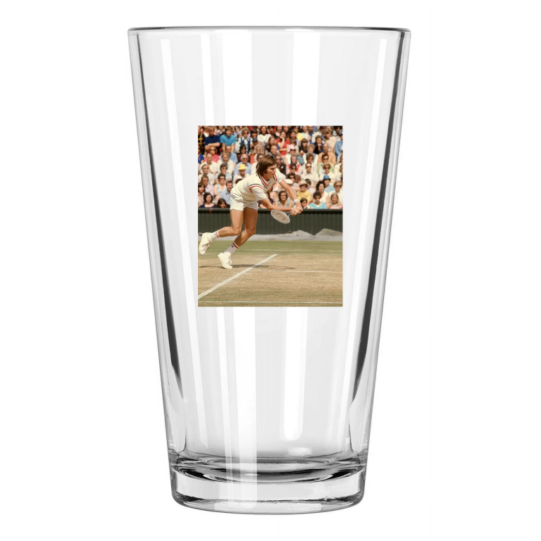 Jimmy Connors Photo Tennis Legend Wimbledon Pint Beer Drinking Glass