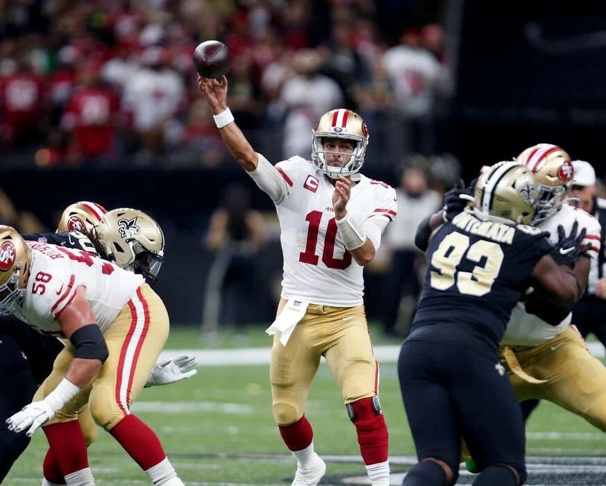 Jimmy Garoppolo Keychain San Francisco 49Ers Niners Picture Football Vs Saints