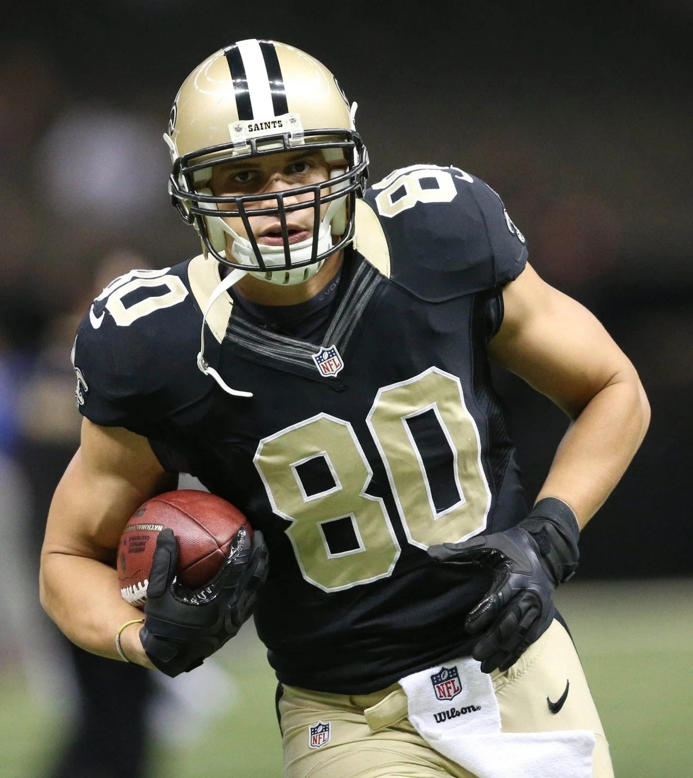 Jimmy Graham New Orleans Saints Football Nfl Close Up 300 Piece Jigsaw Puzzle