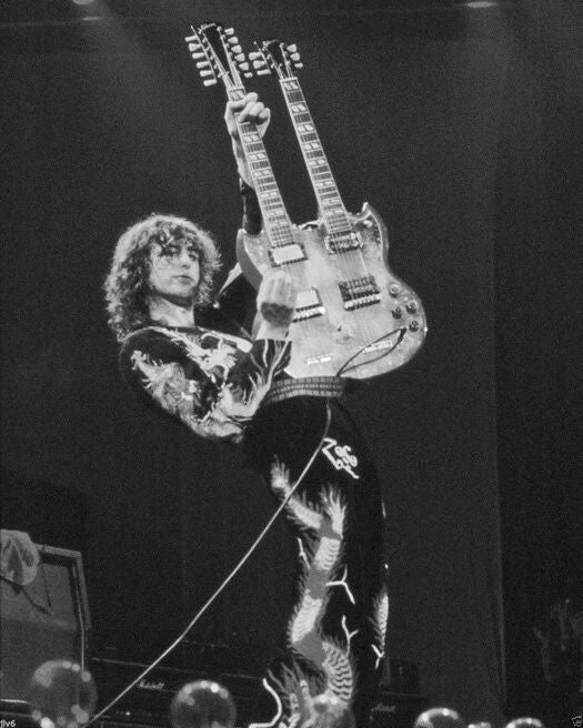 Jimmy Page Magnet Rock Band Led Zeppelin Print Glossy Guitarist Magnet