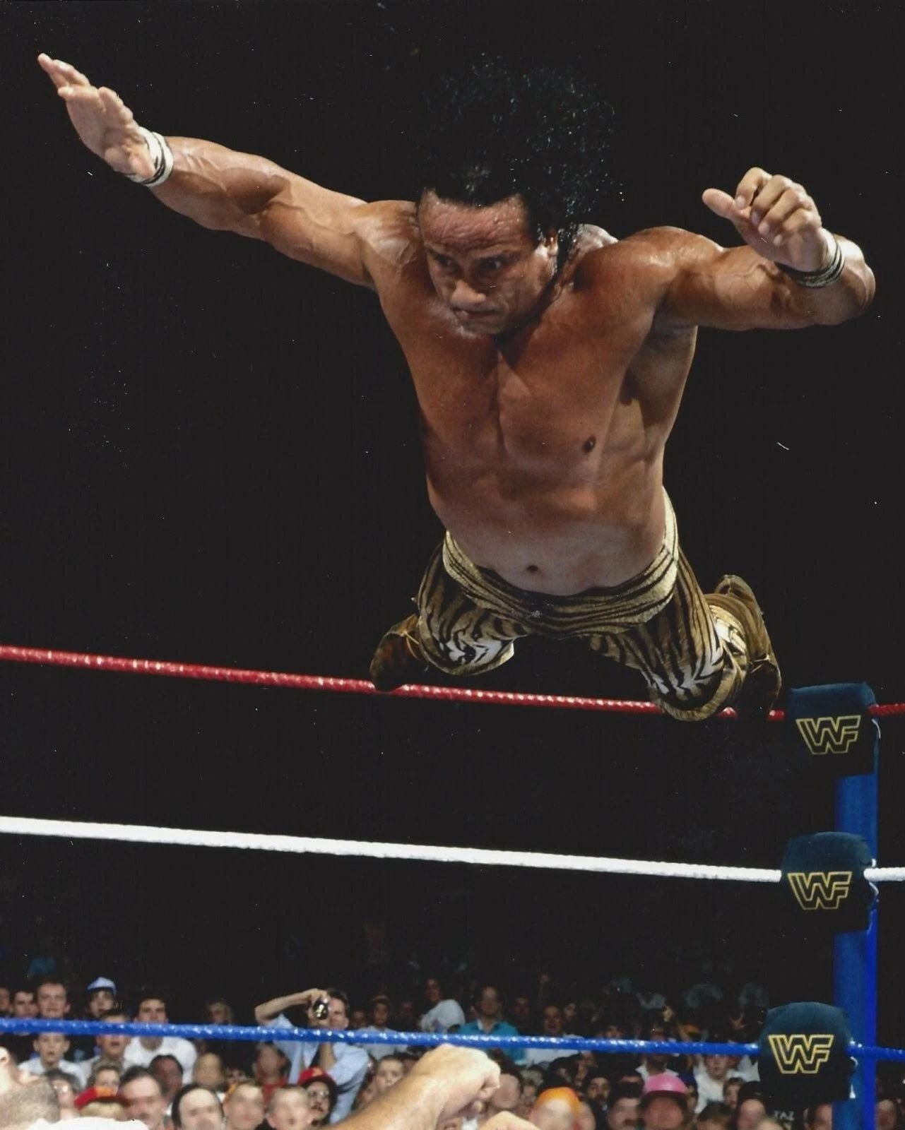 Jimmy Superfly Snuka Keychain Wrestling Picture Wwf Off Top Rope