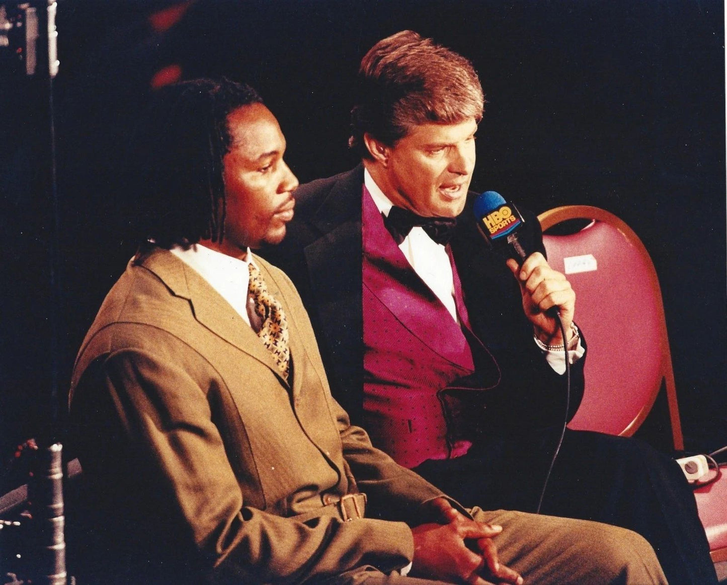 Jim Lampley & Lennox Lewis Photo Boxing Picture