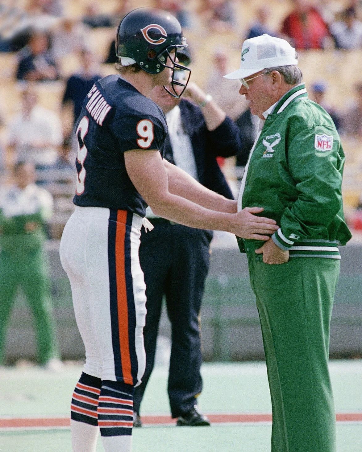 Jim Mcmahon & Buddy Ryan Photo Chicago Bears Philadelphia Eagles Picture