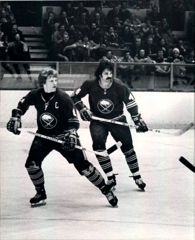 Jim Schoenfeld & Jerry Korab Photo Hockey Buffalo Sabres Picture Nhl