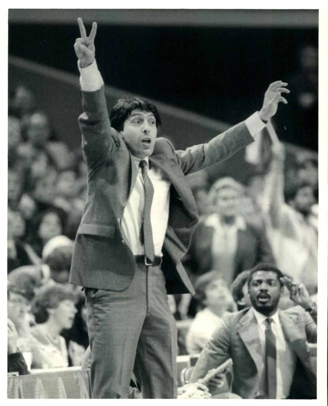 Jim Valvano Photo North Carolina State Wolfpack Jimmy V Basketball Ncaa