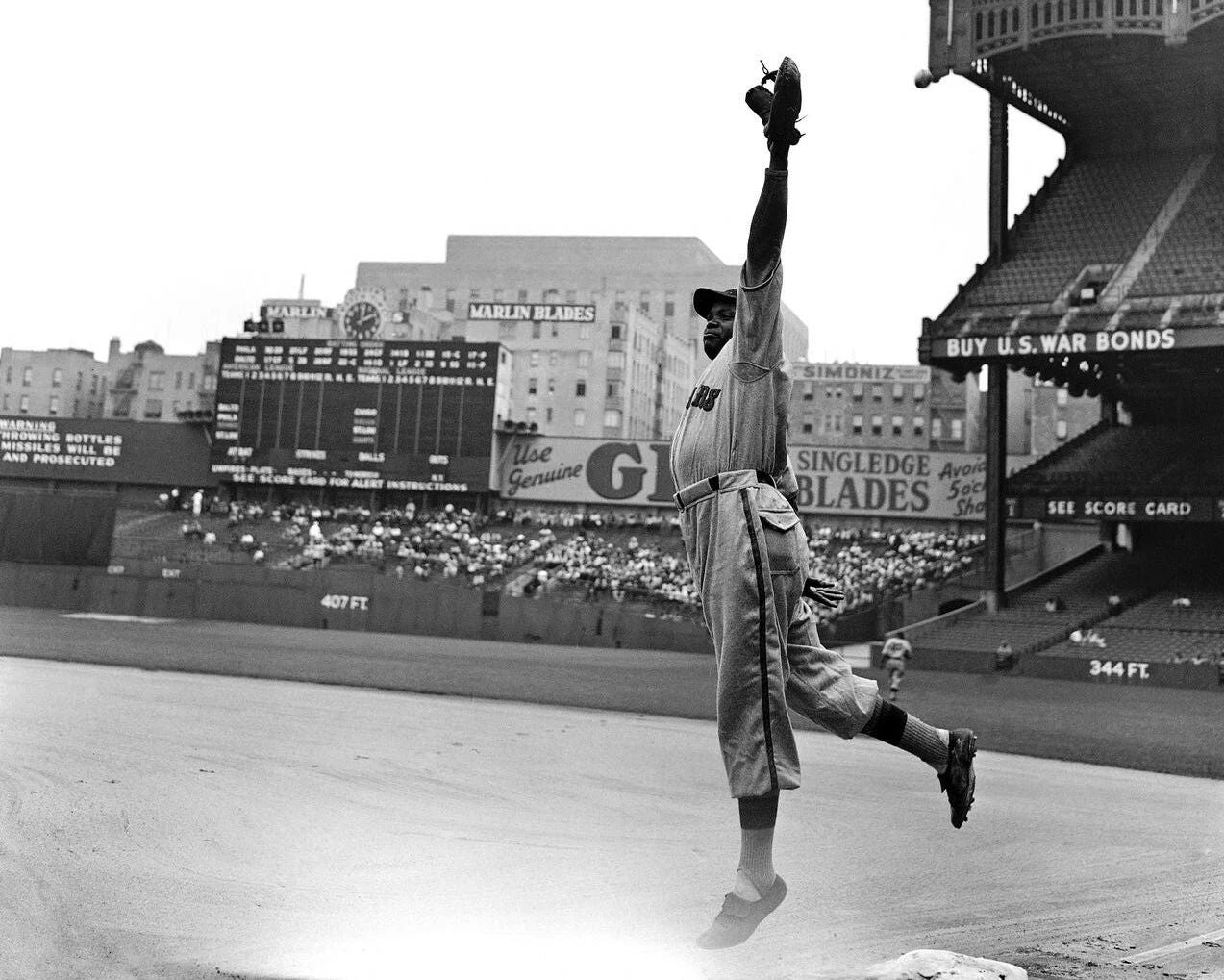 Jim West Keychain Negro League Philadelphia Stars Baseball Picture Streach