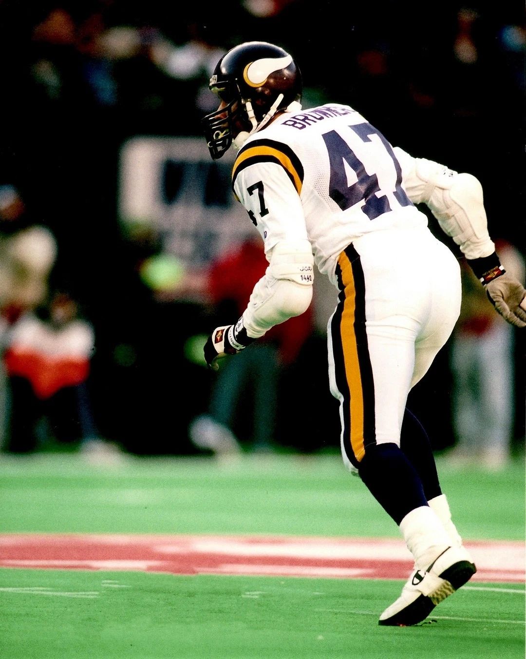 Joey Browner Keychain Minnesota Vikings Picture Nfl Football Game Action