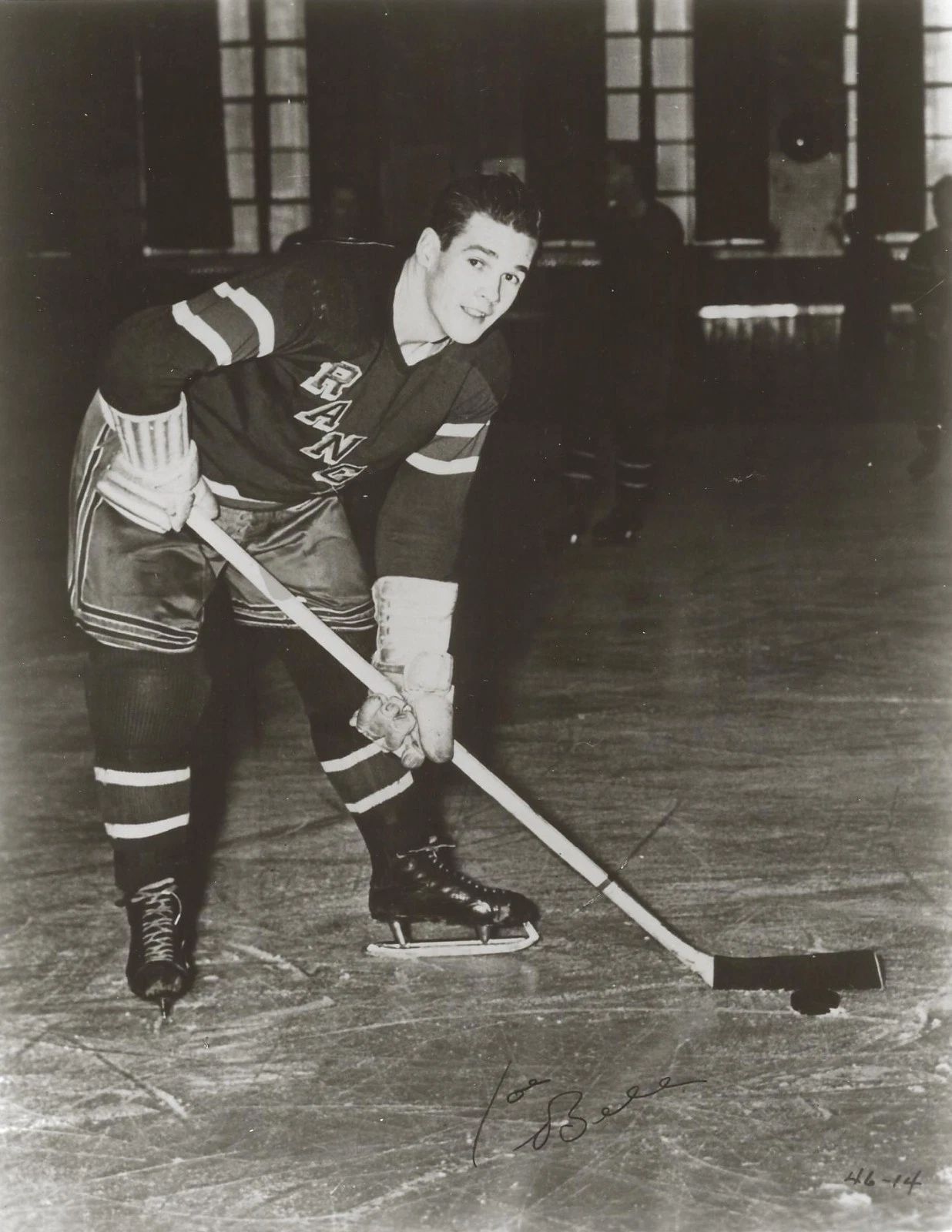 Joe Bell Photo Hockey New York Rangers Ny Picture Nhl