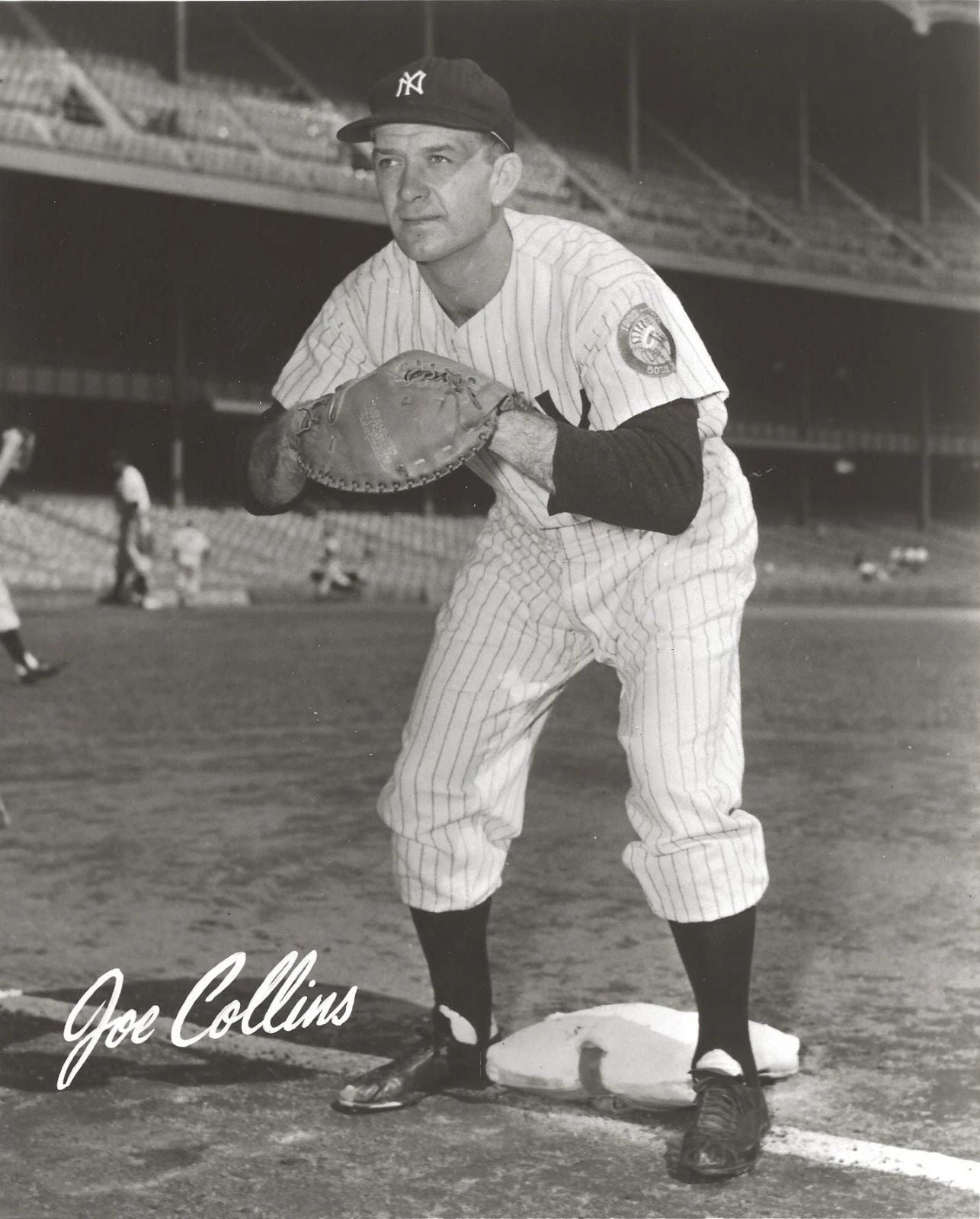 Joe Collins Keychain New York Yankees Ny Baseball Mlb Picture