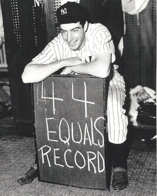 Joe Dimaggio Photo New York Yankees Ny Baseball Picture 44 Equals Record
