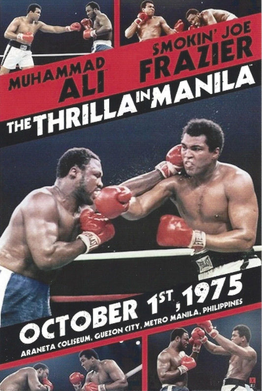 Joe Frazier Vs Muhammad Ali Photo Boxing Picture The Thrilla In Manila