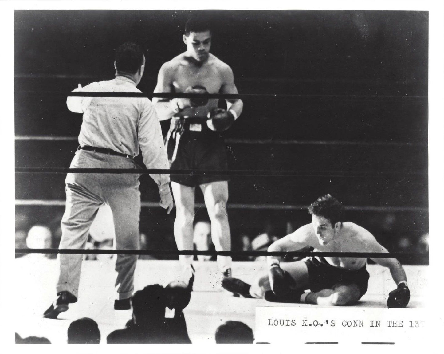 Joe Louis Ko'S Billy Conn Photo Boxing Picture