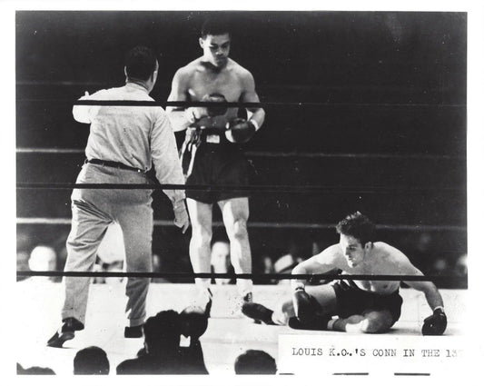 Joe Louis Ko'S Billy Conn Magnet Boxing Picture