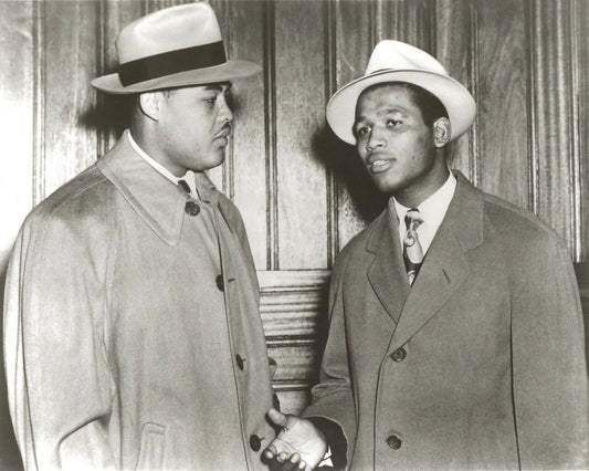 Joe Louis & Sugar Ray Robinson Keychain Boxing Picture