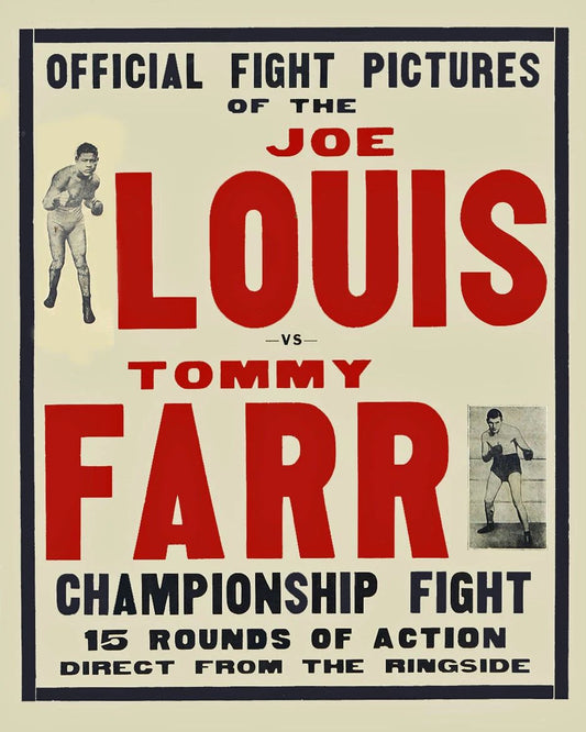 Joe Louis Vs Tommy Farr Keychain Boxing Keychain Picture