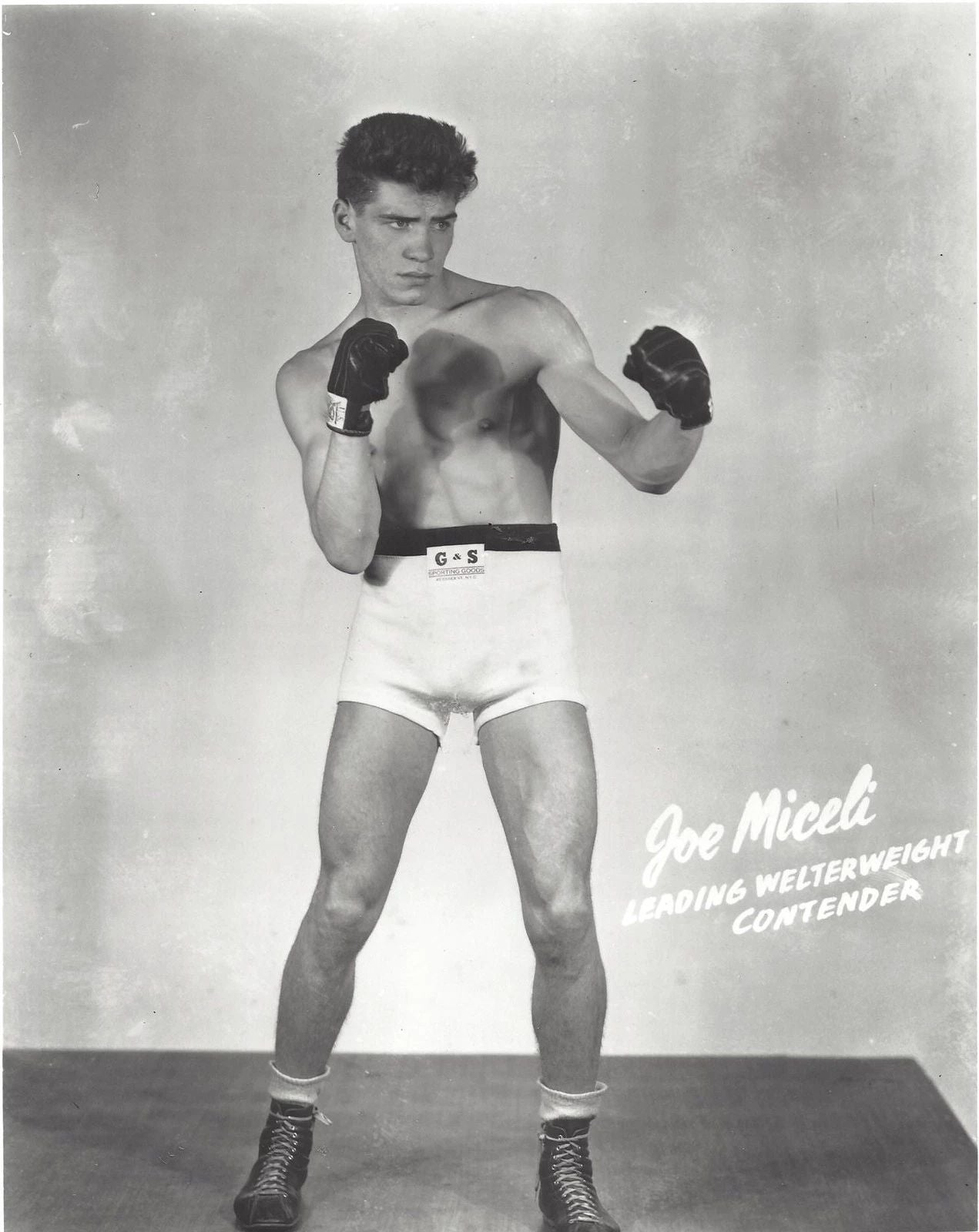 Joe Miceli Photo Boxing Picture Bw