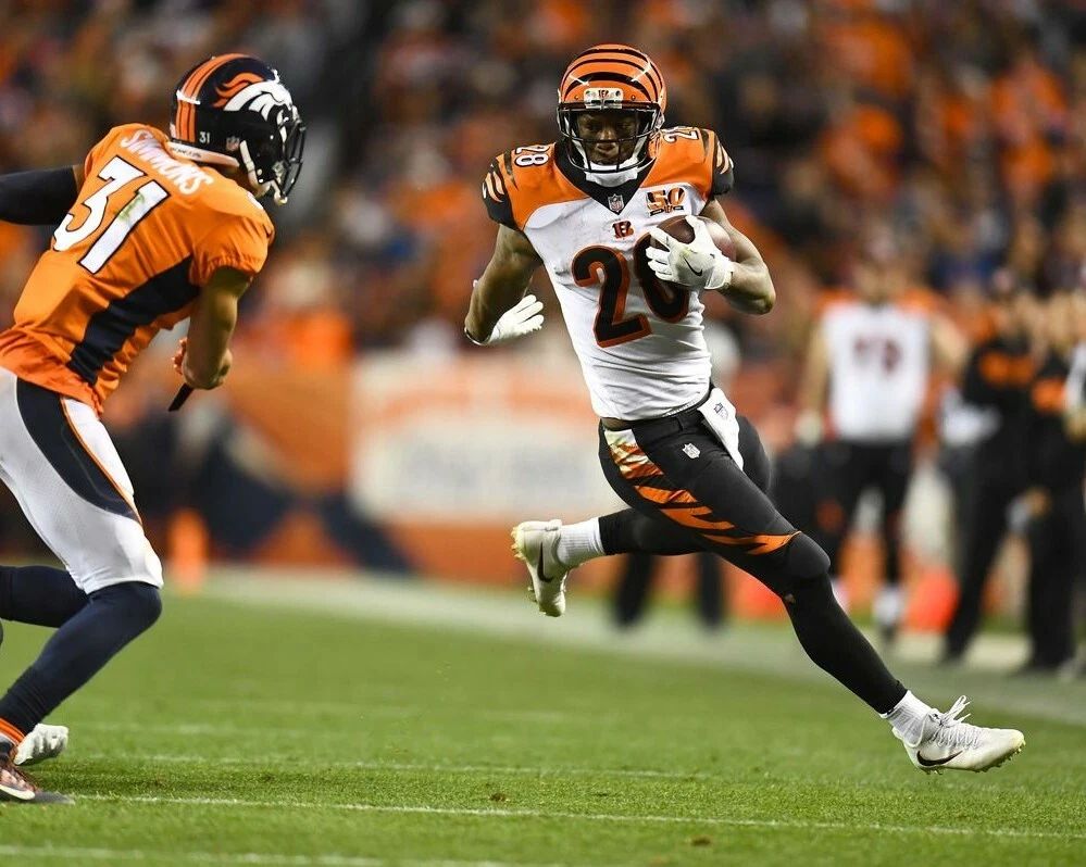 Joe Mixon Magnet Cincinnati Bengals Picture Nfl Football Vs Broncos