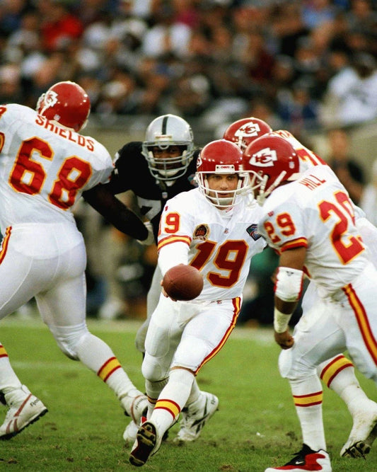 Joe Montana & Greg Hill Photo Kansas City Chiefs Kc Picture Nfl Football
