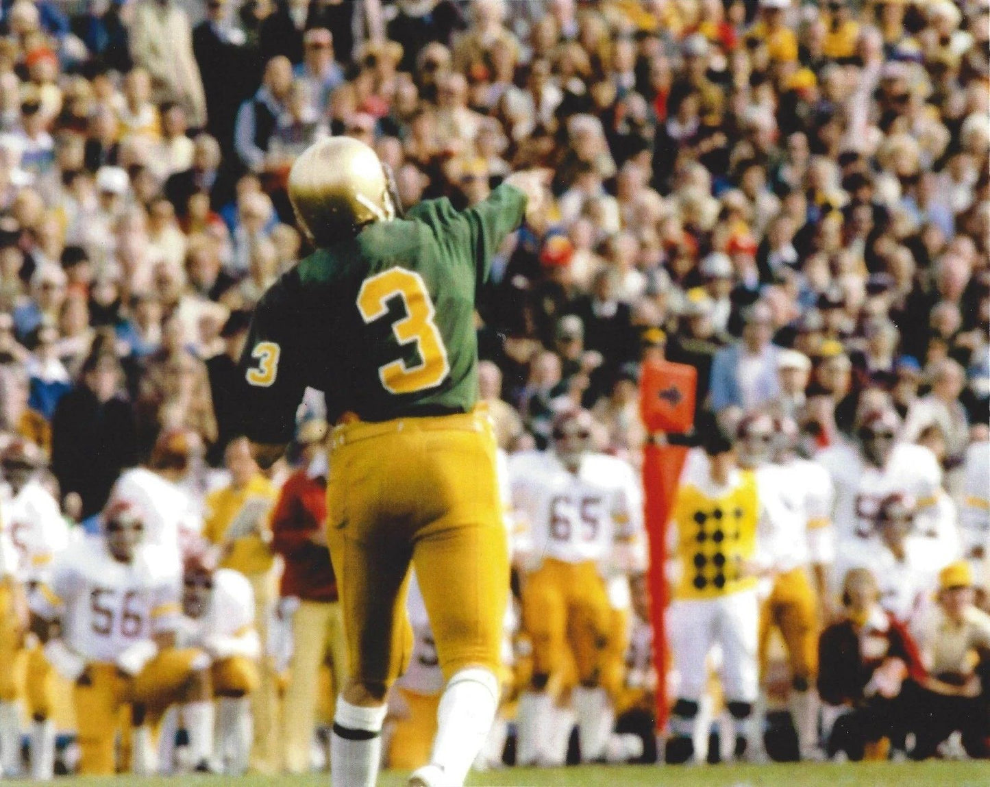 Joe Montana Photo Notre Dame Fighting Irish Ncaa Football Game Action