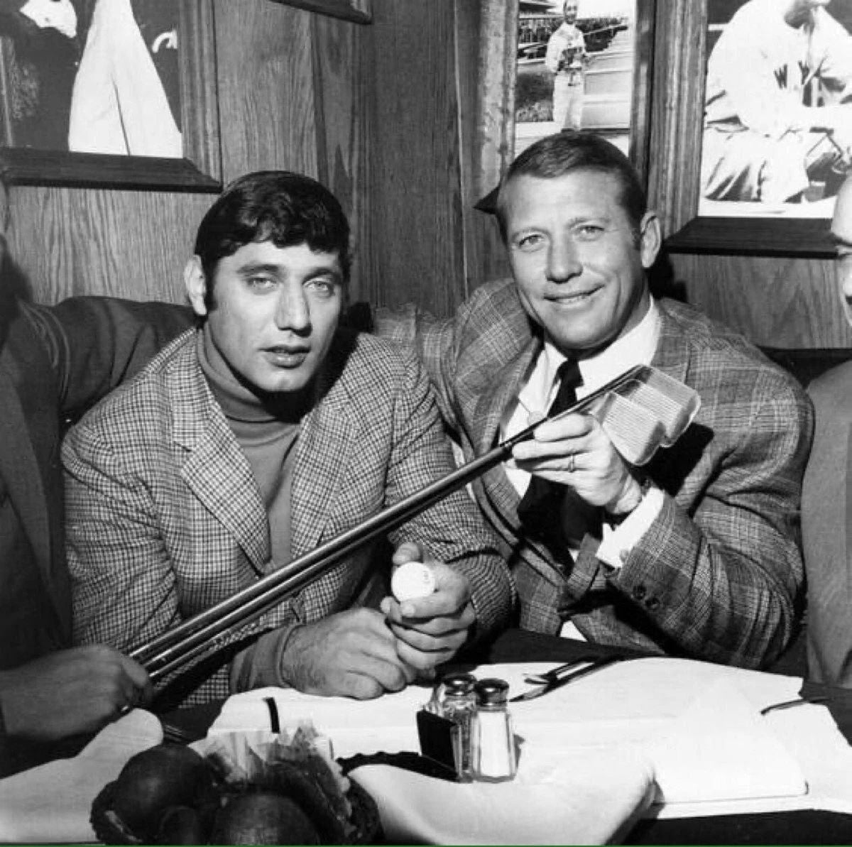 Joe Namath And Mickey Mantle New York Sports Legends Keychain