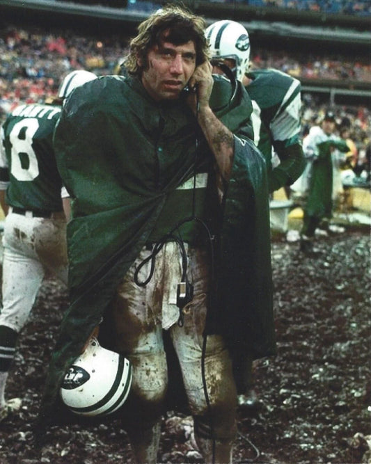 Joe Namath Keychain New York Jets Ny Colts Picture Football On Phone In Mud