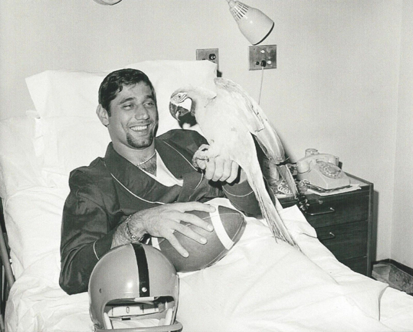 Joe Namath Photo New York Jets Ny Colts Picture Nfl Football In Hospital