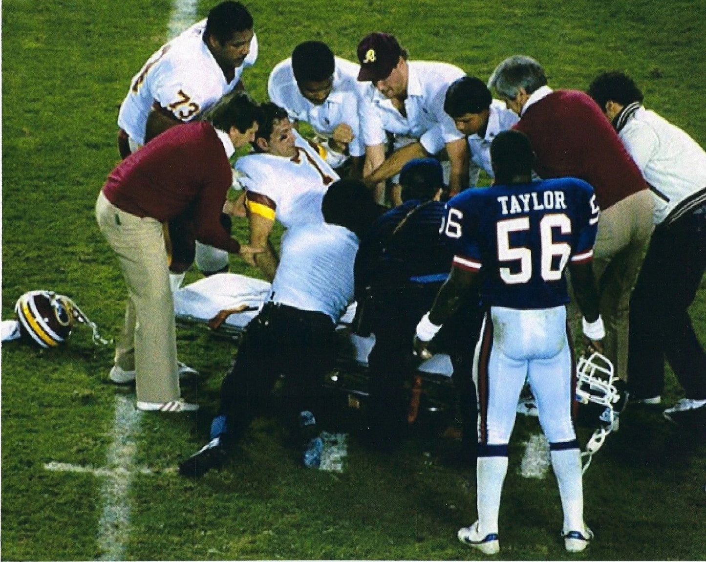 Joe Theismann Magnet Washington Redskins Picture Nfl Football On Stretcher
