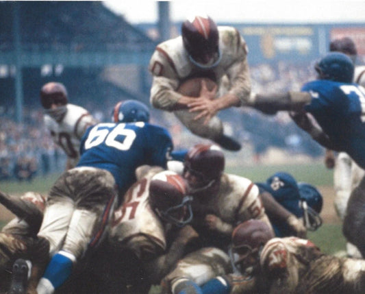 Johnny Olszewski Photo Cardinals Redskins Nfl Football Vs Sam Huff & Giants
