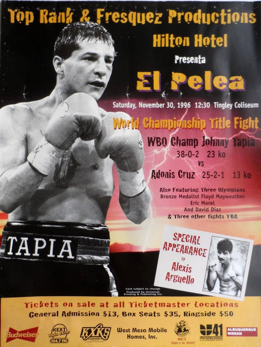Johnny Tapia Vs Adonis Cruz Keychain Boxing Picture