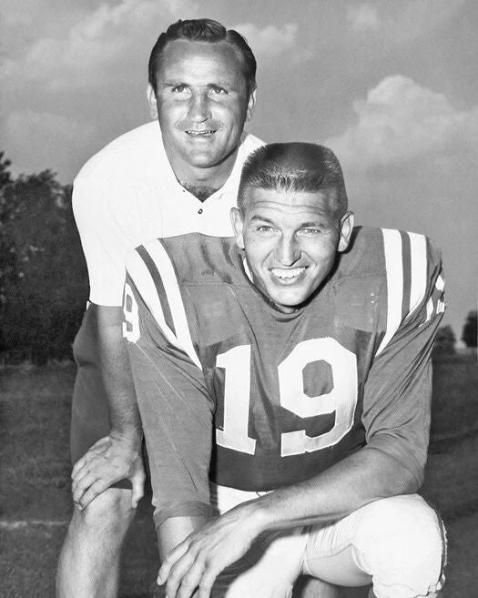 Johnny Unitas And Don Shula Glossy Magnet Football Magnet Baltimore Colts